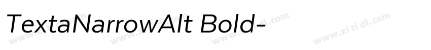 TextaNarrowAlt Bold字体转换